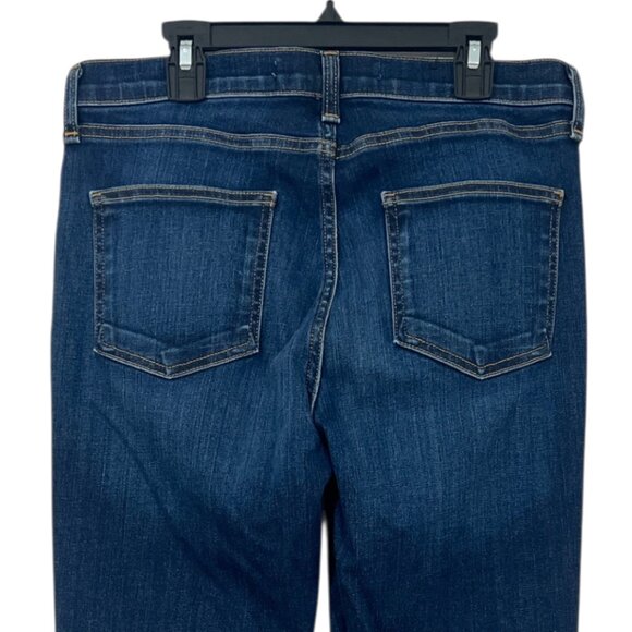 Veronica Beard Carolyn 10" Baby Boot Snap Jeans Dark Vintage Size 28 Pre-Loved - Picture 5 of 6